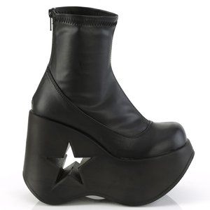 Platform Star Wedge Gothic Ankle Boots